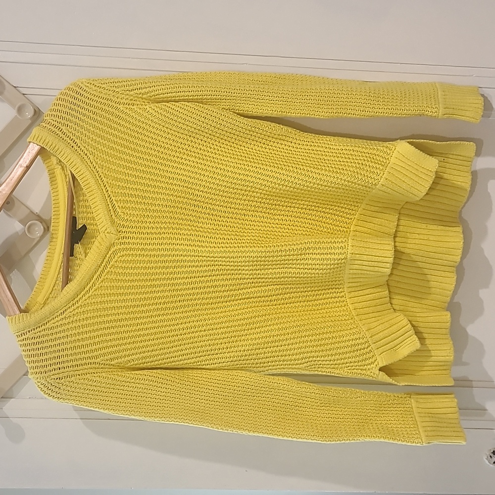 Style & Co. Yellow Knit Sweater XS